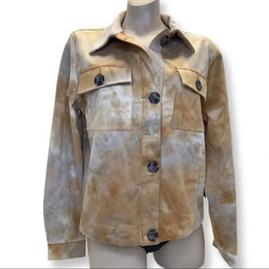 C’Est Toi Black Label Tie Dye Big Button Jacket Size Medium New with Tags